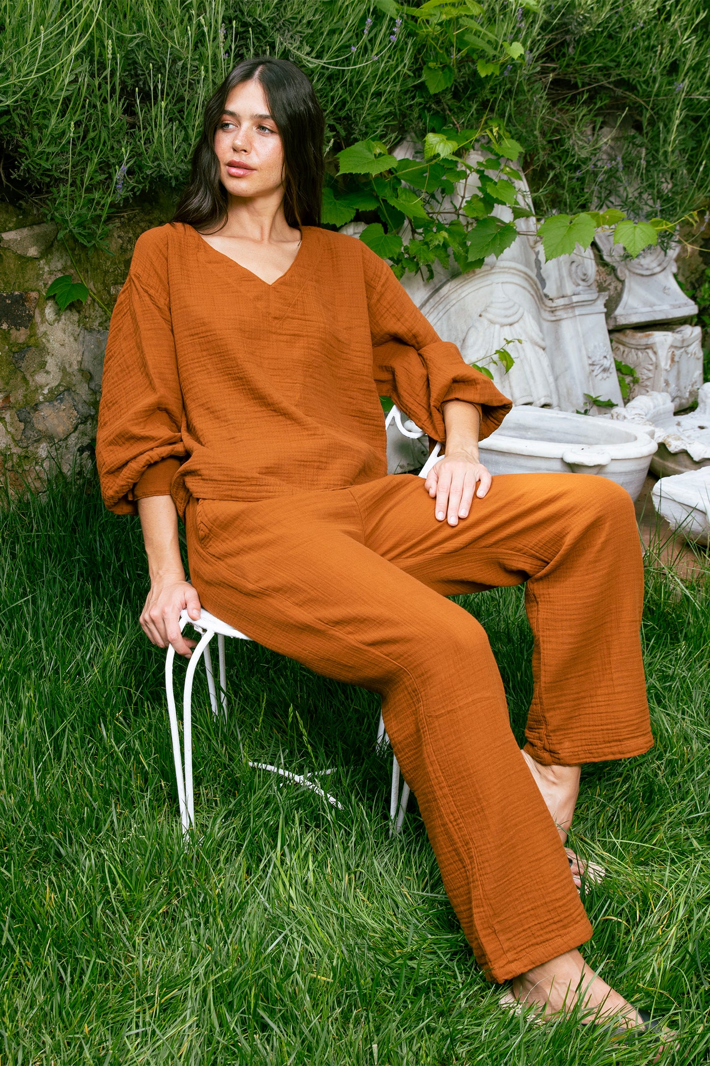 Cinnamon Muslin Pant