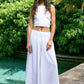 White Palazzo Pant