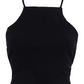 Black Muslin Crop