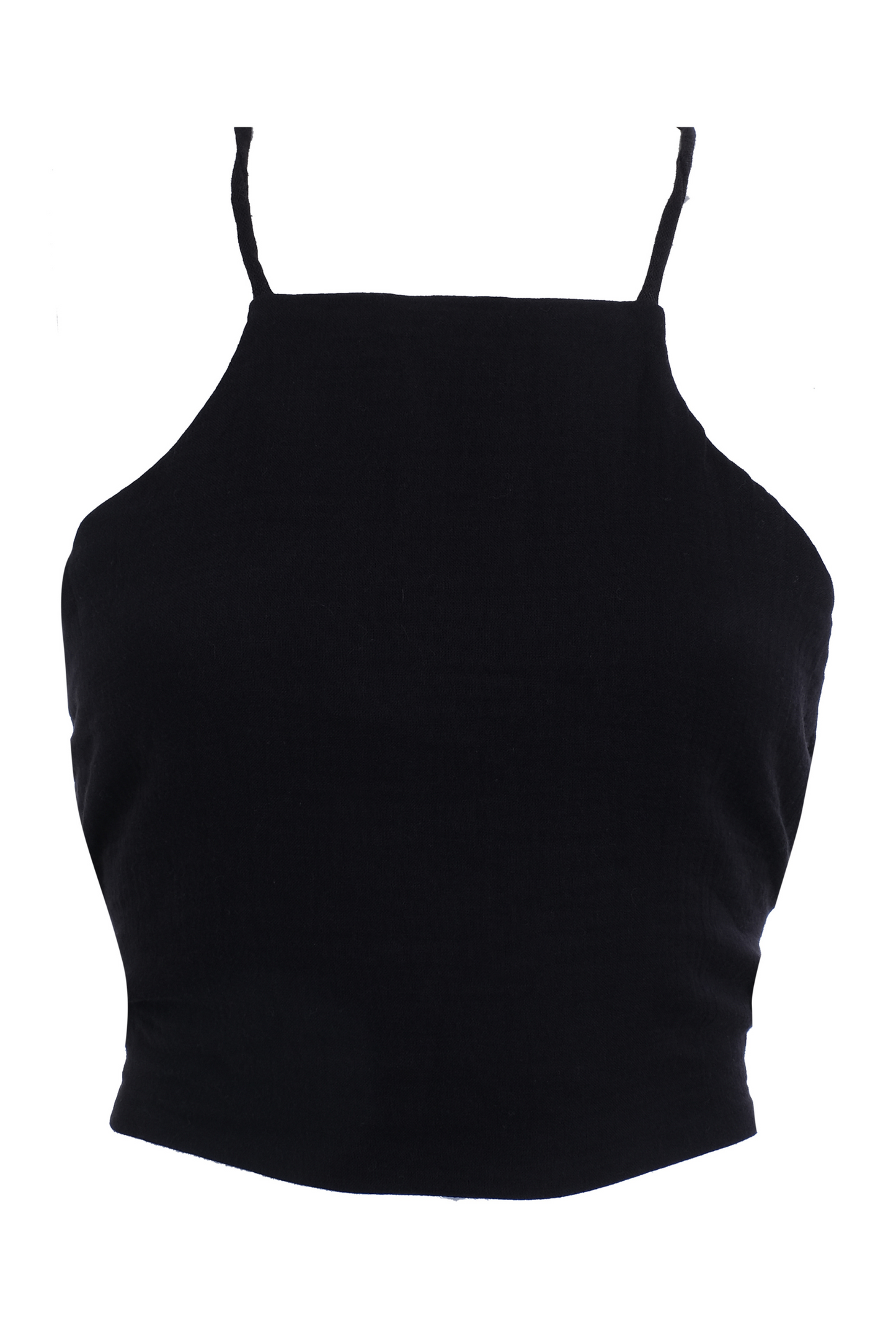 Black Muslin Crop