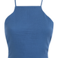 Blue Muslin Crop