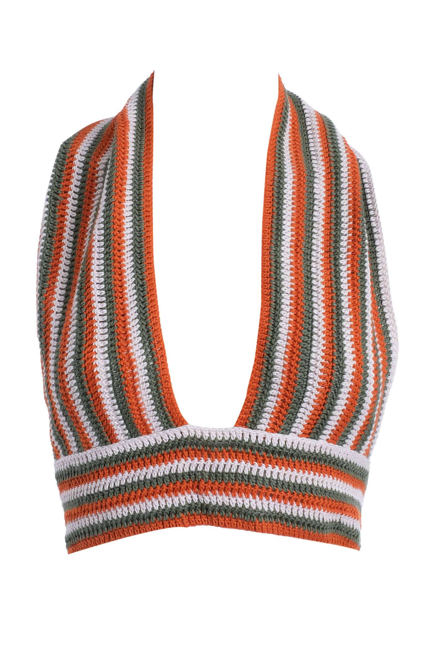 Hand Knitted Orange Crop