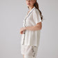 Clef Pattern White Short Pajama Set