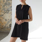 V-Neck Black Mini Dress