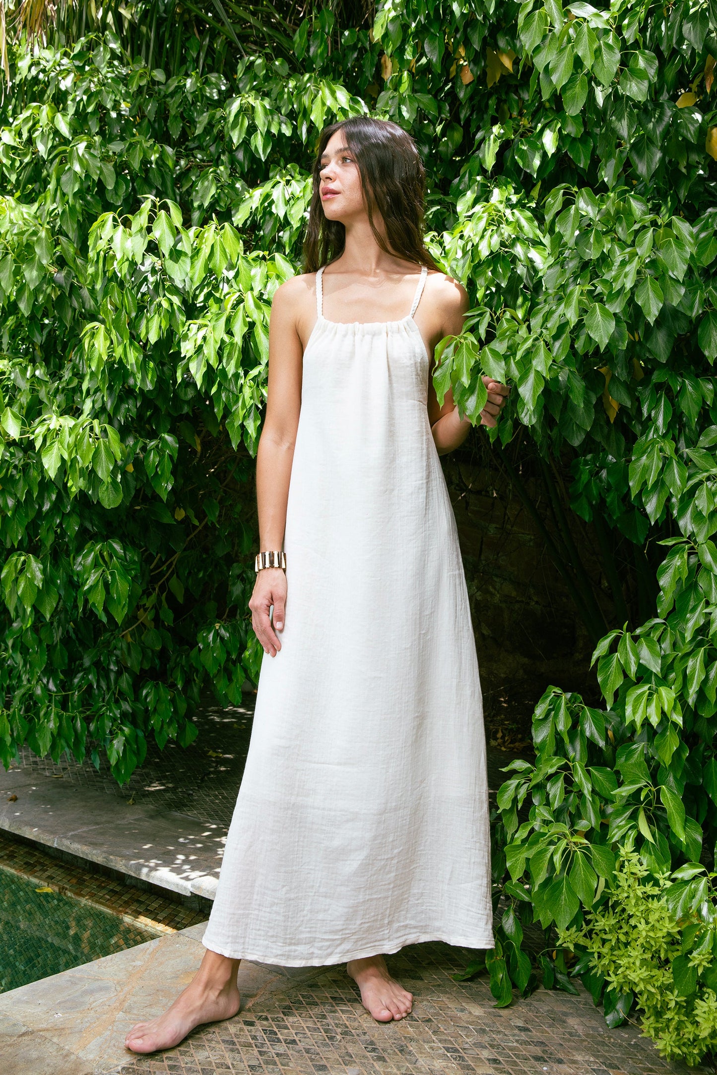 Cream Muslin Kybele Dress